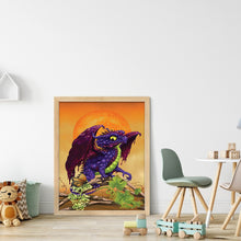 Load image into Gallery viewer, Yishu - Dragon On The Vine - 40*53CM 11CT 3 Stamped Cross Stitch
