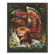 Load image into Gallery viewer, Yishu - Butterfly Girl - 40*53CM 11CT 3 Stamped Cross Stitch