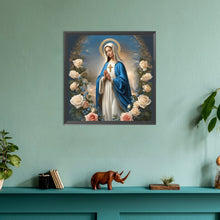 Load image into Gallery viewer, Virgin Mary 30*30CM(Canvas) Full Round Drill Diamond Painting
