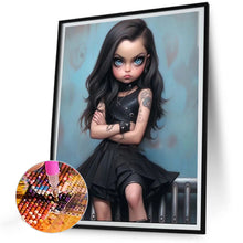 Load image into Gallery viewer, Sweet And Cool Girl 30*40CM(Canvas) Full Round Drill Diamond Painting
