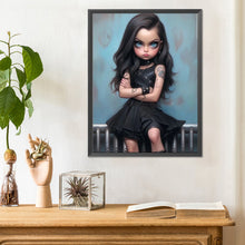 Load image into Gallery viewer, Sweet And Cool Girl 30*40CM(Canvas) Full Round Drill Diamond Painting