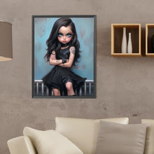 Load image into Gallery viewer, Sweet And Cool Girl 30*40CM(Canvas) Full Round Drill Diamond Painting