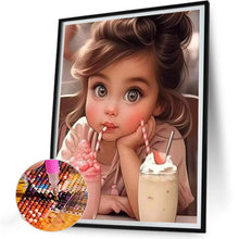 Load image into Gallery viewer, Sweet Girl 30*40CM(Canvas) Full Round Drill Diamond Painting