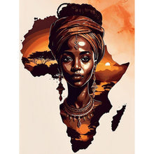Load image into Gallery viewer, African Woman 30*40CM(Canvas) Full Round Drill Diamond Painting