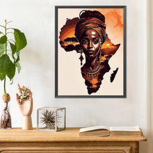 Load image into Gallery viewer, African Woman 30*40CM(Canvas) Full Round Drill Diamond Painting