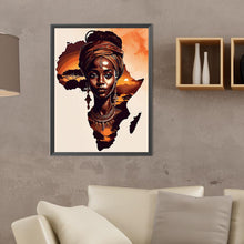 Load image into Gallery viewer, African Woman 30*40CM(Canvas) Full Round Drill Diamond Painting
