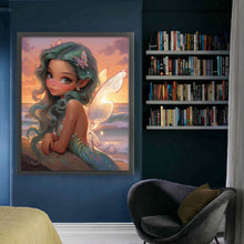 Load image into Gallery viewer, Yishu - Flower Fairy Girl - 50*60CM 11CT 3 Stamped Cross Stitch