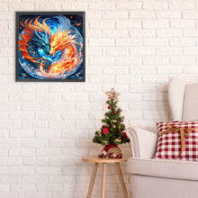 Load image into Gallery viewer, Two Dragons 30*30CM(Canvas) Full Round Drill Diamond Painting
