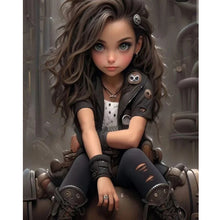 Load image into Gallery viewer, Sweet And Cool Girl 40*50CM(Canvas) Full Round Drill Diamond Painting