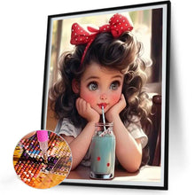 Load image into Gallery viewer, Sweet Girl 30*40CM(Canvas) Full Round Drill Diamond Painting
