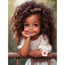 Load image into Gallery viewer, Sweet Girl 30*40CM(Canvas) Full Round Drill Diamond Painting