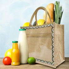 Load image into Gallery viewer, Linen Tote Bags Waterproof Daily Utility Bag for Grocery/School/Travel/Study/Gym
