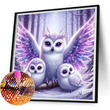 Load image into Gallery viewer, Shining Owl 30*30CM(Canvas) Full Round Drill Diamond Painting