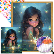 Load image into Gallery viewer, Girl In The Lake 40*50CM(Picture) Full Round Drill Diamond Painting