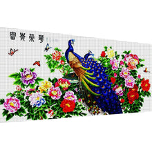 Load image into Gallery viewer, Joy Sunday - Wealth And Splendor - Peacock - 136*71CM 14CT 2 Stamped Cross Stitch