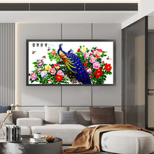 Load image into Gallery viewer, Joy Sunday - Wealth And Splendor - Peacock - 136*71CM 14CT 2 Stamped Cross Stitch