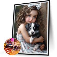 Load image into Gallery viewer, Sweet Girl 30*40CM(Canvas) Full Round Drill Diamond Painting