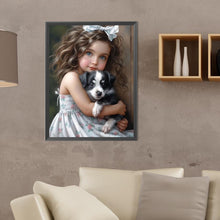 Load image into Gallery viewer, Sweet Girl 30*40CM(Canvas) Full Round Drill Diamond Painting