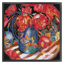 Load image into Gallery viewer, Joy Sunday - Oriental Tulips - 43*41CM 14CT 2 Stamped Cross Stitch