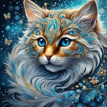 Load image into Gallery viewer, Jewel Cat 30*30CM(Canvas) Full Round Drill Diamond Painting