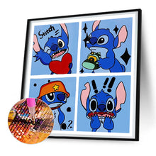 Load image into Gallery viewer, Stitch Comic Strip 30*30CM(Canvas) Full Round Drill Diamond Painting