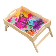 Load image into Gallery viewer, Diamond Painting Dinning Table Tray with Handle for Serving Food (Butterfly)