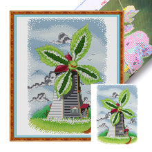 Load image into Gallery viewer, Joy Sunday - Four Seasons Windmill - Summer - 25*31CM 14CT 2 Stamped Cross Stitch