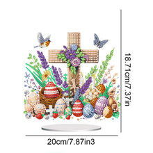 Load image into Gallery viewer, Cross Easter Egg Diamond Painting Tabletop Ornament Kit for Home Office Decor