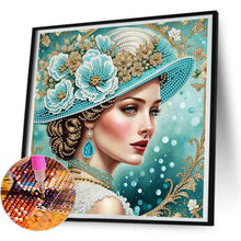 Load image into Gallery viewer, Noblewoman-Woman 30*30CM(Canvas) Partial Special Shaped Drill Diamond Painting