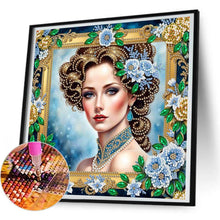 Load image into Gallery viewer, Noblewoman-Woman 30*30CM(Canvas) Partial Special Shaped Drill Diamond Painting