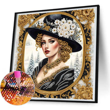 Load image into Gallery viewer, Noblewoman-Woman 30*30CM(Canvas) Partial Special Shaped Drill Diamond Painting