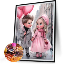Load image into Gallery viewer, Sweet Couple 30*40CM(Canvas) Full Round Drill Diamond Painting