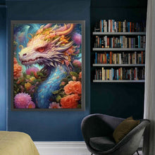 Load image into Gallery viewer, Yishu - Flower And Dragon - 50*60CM 11CT 3 Stamped Cross Stitch