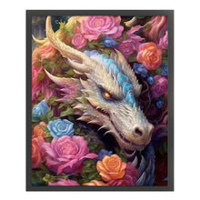 Load image into Gallery viewer, Yishu - Flower And Dragon - 50*60CM 11CT 3 Stamped Cross Stitch