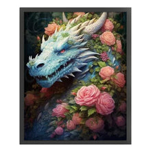 Load image into Gallery viewer, DIY - Flower And Dragon - 50*60CM 11CT 3 Stamped Cross Stitch