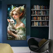 Load image into Gallery viewer, Yishu - Elf Girl - 40*75CM 11CT 3 Stamped Cross Stitch