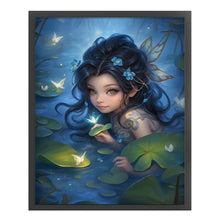 Load image into Gallery viewer, Yishu - Butterfly Fairy Girl - 50*60CM 11CT 3 Stamped Cross Stitch