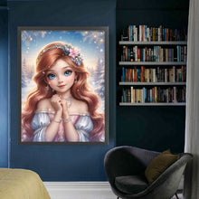 Load image into Gallery viewer, Yishu - Winter Girl - 50*65CM 11CT 3 Stamped Cross Stitch