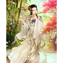 Load image into Gallery viewer, Yishu - Ancient Style Girl - 40*50CM 11CT 3 Stamped Cross Stitch