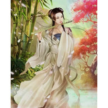 Load image into Gallery viewer, Yishu - Ancient Style Girl - 40*50CM 11CT 3 Stamped Cross Stitch