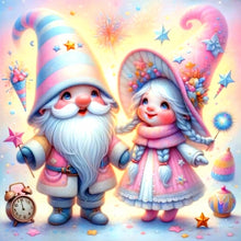 Load image into Gallery viewer, Pair Of Gnomes 30*30CM(Canvas) Full Round Drill Diamond Painting