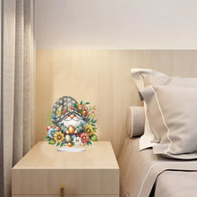 Load image into Gallery viewer, Special Shape Cute Gnome Table Top Diamond Painting Ornament Kits (Gold Egg)