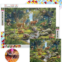 Load image into Gallery viewer, Forest Animals 40*30CM(Canvas) Full Square Drill Diamond Painting