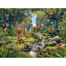 Load image into Gallery viewer, Forest Animals 40*30CM(Canvas) Full Square Drill Diamond Painting