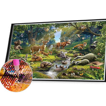Load image into Gallery viewer, Forest Animals 40*30CM(Canvas) Full Square Drill Diamond Painting