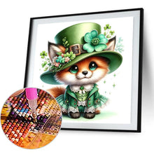 Load image into Gallery viewer, St. Patrick'S Four-Leaf Clover Fox 30*30CM(Canvas) Full Round Drill Diamond Painting