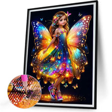 Load image into Gallery viewer, Little Butterfly Fairy 30*40CM(Canvas) Full Round Drill Diamond Painting