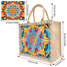 Load image into Gallery viewer, Linen DIY Flower Diamond Painting Purses for Women Adults Kids Craft (Mandala)