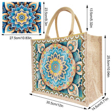 Load image into Gallery viewer, Linen DIY Flower Diamond Painting Purses for Women Adults Kids Craft (Mandala)