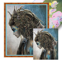 Load image into Gallery viewer, Yishu - Girl - 50*60CM 11CT 3 Stamped Cross Stitch